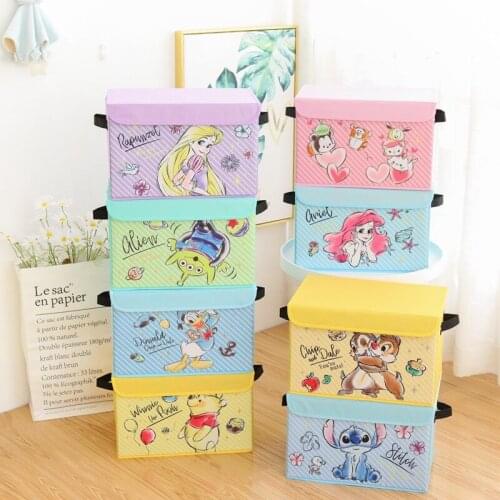 Rabbit Twin Star Squirrel Princess Stitch Action Figure Desktop Storage Box 6911 Waterproof Foldable Organizer