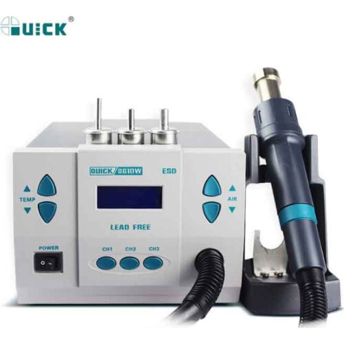 QUICK 861DW hot air gun rework welding machine digital display lead-free intelligent temperature control bga soldering station