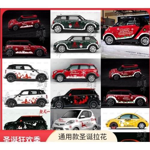 Christmas car sticker FOR MINI exterior decoration decal Christmas creative car sticker