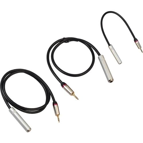 3.5mm Male Plug to 6. Female Cable for Electric Guitar Microphone Amplifier Connection Line