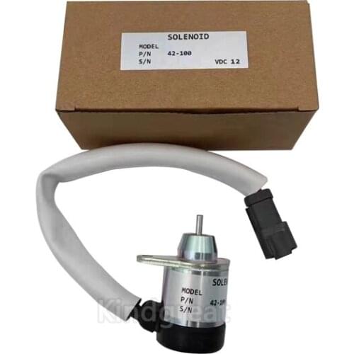 42-100 Thermo King Diesel Engine Fuel Cut-off Stop Solenoid Valve 12V Fuel Shut-off Solenoid Valve For Yanmar Engine