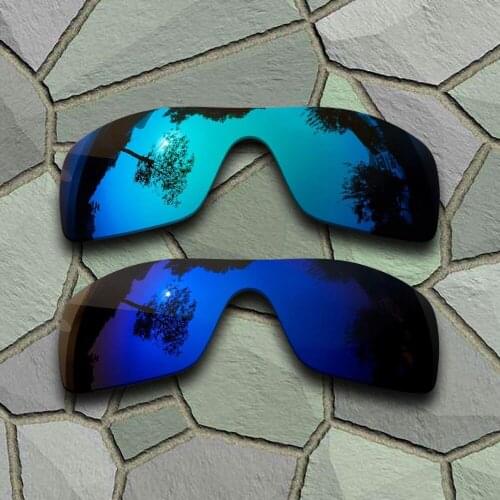 Sky Blue&Violet Blue Sunglasses Polarized Replacement Lenses for Oakley Batwolf