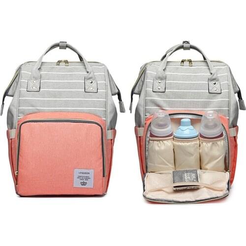 Mummy bag fashion backpack mother bag multi-function large capacity maternal and child package shoulder bag handbag