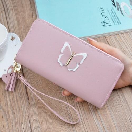 Vintage Long female Purse PU Leather Cash Holders Ladies Wallet Fashion Soft Lady Wallet