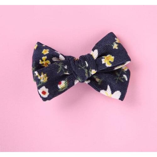 Cute bowknot hair clip Headwear Baby Printed Bow Kids Baby Girls Hairpins Full Cover Clips baby hair accessories Baby Gifts