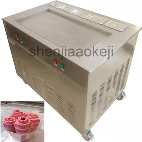 1pc Commercial Fry ice machine Thai Fried Roll Ice Cream machine JS-S86T5F Fried ice cream roll machine 220v/50HZ 3200w