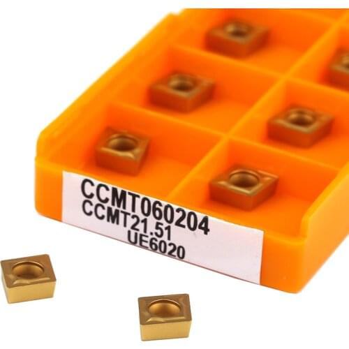 10pcs CCMT060204 US735 UE6020 VP15TF 100% original Carbide alloy blade CNC lathe tools Turning inserts Internal turning tools