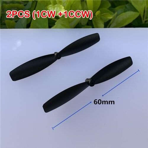 2PCS 60mm Propeller Small Four-axis Propeller Adapted To 1mm Coreless Motor DIY Fan Blade Toy Accessory Technology Model RC