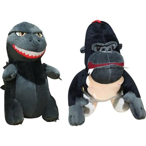 2pc Kawaii 3D Pillow Soft Waist Cushion Plush Stuffed Toy Decoration Gift Monster Orangutan Doll Peluches мягкие игрушки Gift f5