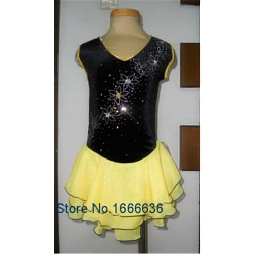 2016 Professional Custom Figure Ice Skating Dresses For Adult Elegant New Brand Vogue Ice Skating Dresses For Competition DR2910