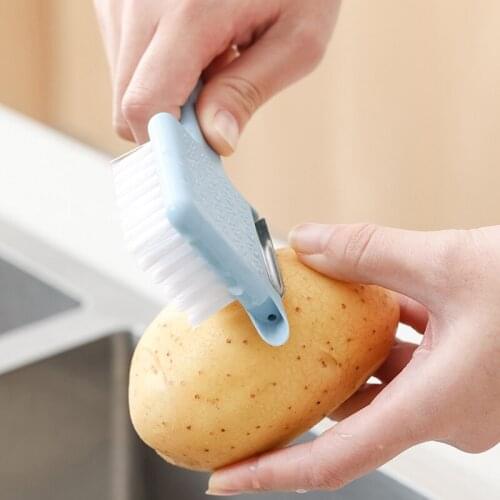 5 in 1 Multifunctional Peeler Carrot Potato Fruit Vegetable Brush Garlic Grater Crusher Beer Bottle Opener Kitchen Tools