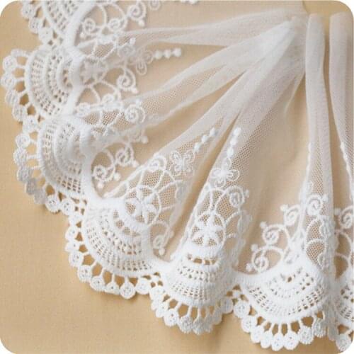 Rice white lace fabric accessories, clothes, curtains, skirts, handmade DIY , hot selling