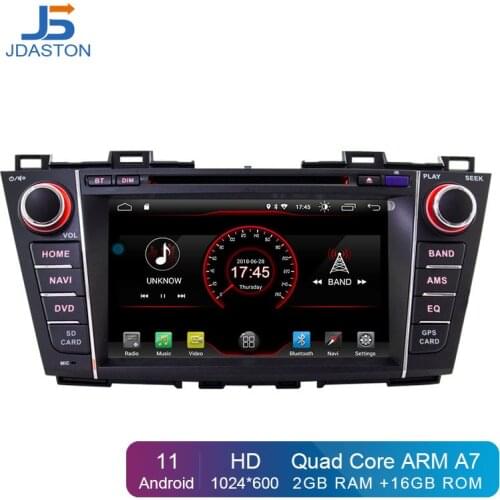 JDASTON Android 10.0 Car DVD Player For Mazda 5 Premacy 2009-2012 Multimedia GPS Navigation 2 Din Car Radio Stereo Autoaudio IPS