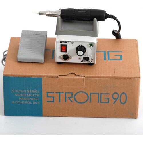 Saeshin STRONG 90 Micro motor 102 Handpiece 35000 RPM Jewelry making Machine Nail drill