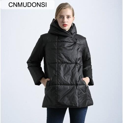 DMLFZMY Women Winter Basic Jacket Cotton Padded Autumn Slim Hooded Female Coat Womens Jackets Casaco Feminino Inveno 2019
