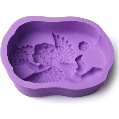 Angel Wing Flower Natural Soap Handmade Mold Silicone Cake Ice Modeling Tool Pastry Arts Decorative Kitchen Accessories H496