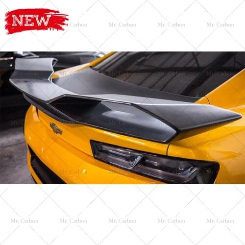 FOR CHEVROLET CAMARO BUMBLEBEE GT WING CARBON FIBER TRANSFORMERS 5 SPOILER TRIM BODY KIT TUNING PART FOR CAMARO CARBON WING LIP
