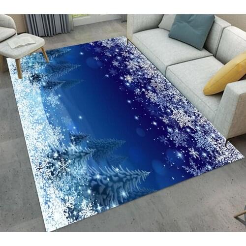 Fantasy Forest Snowflake Carpets For Living Room Bedroom Rug And Carpet Christmas Decor Floor Mat Study Tea Table Area Rugs