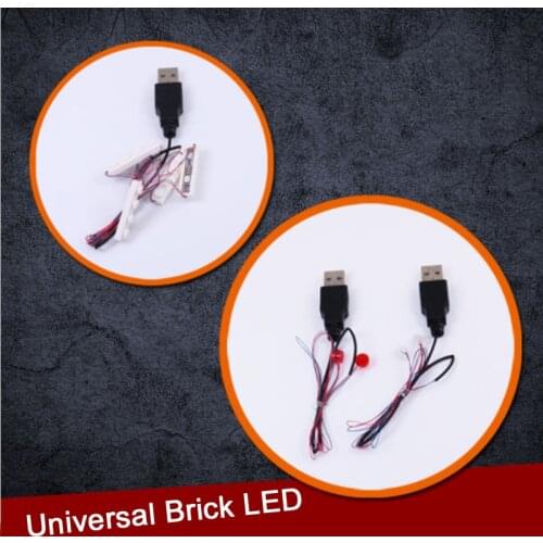 Guduola LED lighting DIY Building Block Luminous Parts Block Plate 1X4 MOC Parts LAMP Compatible 3710