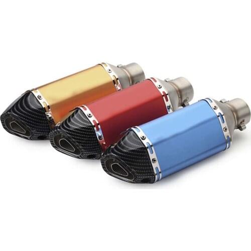 ID:51mm Universal Motorcycle Exhaust Muffler DB Killer 300mm 370mm 470mm Stainless Steel Motorcycle Muffler Exhaust Escape Leak