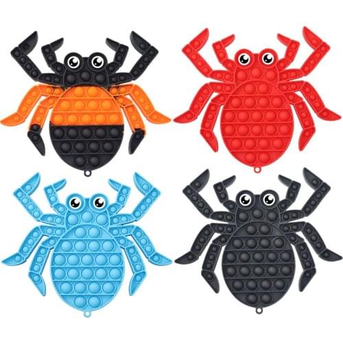 Hot Push Bubble Fidget Toys Adult Stress Relief Toy Spider Antistress Soft Squishy Anti-stress Gift Anti Stress Box Sensory Toy