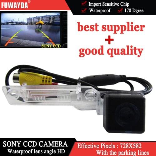 FUWAYDA HD CCD Car Rear View Reverse Backup Parking Camera for Volkswagen VW Caddy Jetta/Sagitar Passat Golf Plus Touran HD