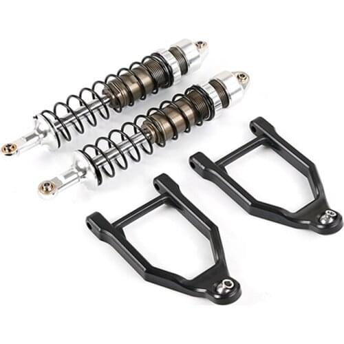 CNC 10mm Metal Front Shock Absorber Set for 1/5 Hpi Rovan KM Baja 5B Rofun Baha TRUCK RC CAR Toys PARTS