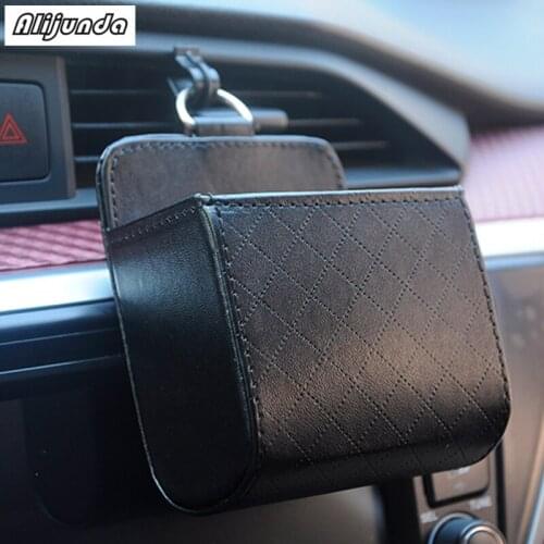 Car Organizer Box Bag Air Outlet Dashboard Hanging Leather Box for Kia Rio K2 K3 K5 K4 Cerato,Soul,Forte,Sportage R,SORENTO,Moha