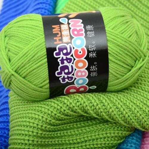 10 pieces hold 4 strands milk cotton wool babys wool medium thick hand knitting line DIY Crochet doll line