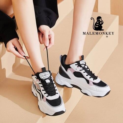 Chunky Sneakers Women Platform Vulcanize Shoes White Fashion Breathable Casual Running Shoes Female 2021 Autumn Zapatos De Mujer
