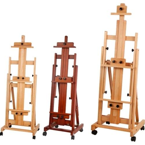 Solid Wood Easel Multifunction Folding Oil Paint Sketch Easel Advertising Display Stand Caballete De Pintura Painting Tools