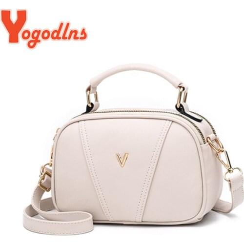 Yogodlns Fashion Crossbody Women Bag PU Small Round Bag Simple Shoulder Bag Shopping Female Handbags Solid Color Design Lady Bag