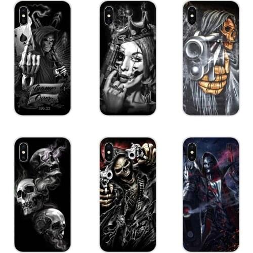 Grim Reaper Skull Skeleton Luxury For HTC One U11 U12 X9 M7 M8 A9 M9 M10 E9 Plus Desire 630 530 626 628 816 820 830 Phone Covers
