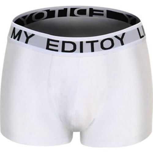 3D cut mens boxer briefs pure cotton breathable midwaist briefs mens moistureabsorbing breathable white black