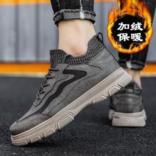 Adult Keep warm Men Casual Shoes Breathable Fashion Sneakers Men High Quality Non-slip Hot Sale Men cotton shoes