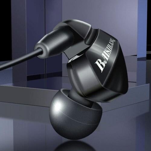 Bluelans 4-Core Dual Moving Coil 3.5mm Universal In-Ear HiFi 6D Heavy Bass Wired Earphone
