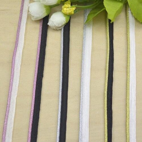 10Meters White Pink Braided Lace Band Curved Edging Mosaic Lace Pillow Sofa Piping Gold Rope Home Textile Clothing Accessories