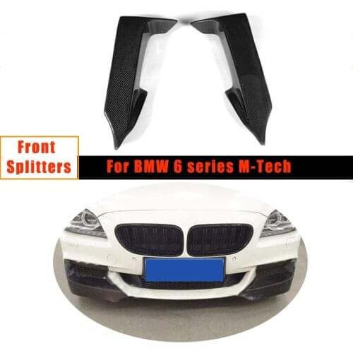 Carbon Fiber Front Bumper Splitters Lip Flap for BMW 6 series F06 F12 F13 M-Sport M-Tech 2012-2017 Car Tuning Parts