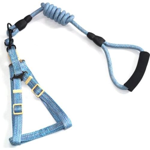 Dog Adjustable Harness with Leash Breathable Rope For Small and Large Pet