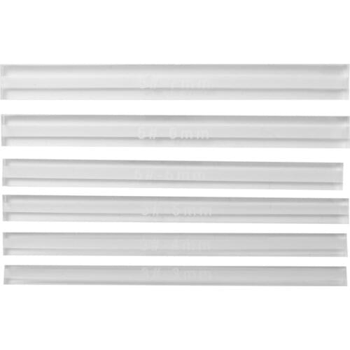 DIY Leather Craft 3 5 Zipper Glue Leak Proof Acrylic Ruler Acrylic Template Sewing Accessories for Leather 6Pcs/Lot
