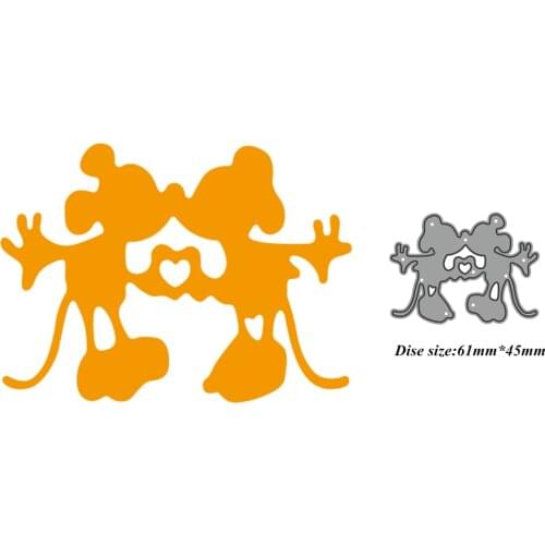 Metal Cutting Dies for 2021 New Scrapbooking Rat Mouse Frame Edge No Stamps Crafts Background Cutter Paper Cardmaking Stencil