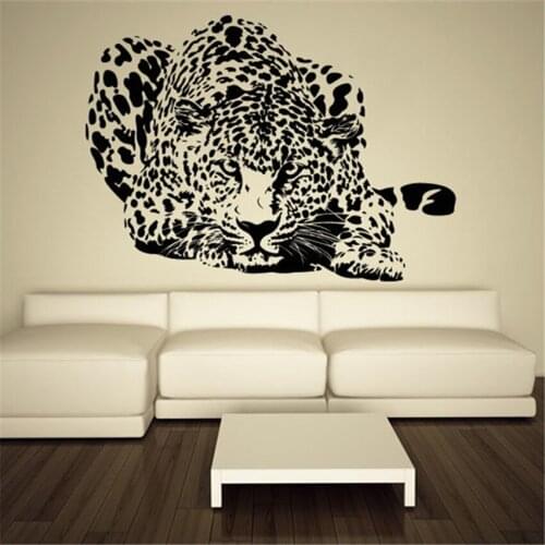 Leopard Print Vinyl Wall Stickers, Vinyl Wall Stickers, Animal Speed, Home Decoration, Childrens Room Decoration Art