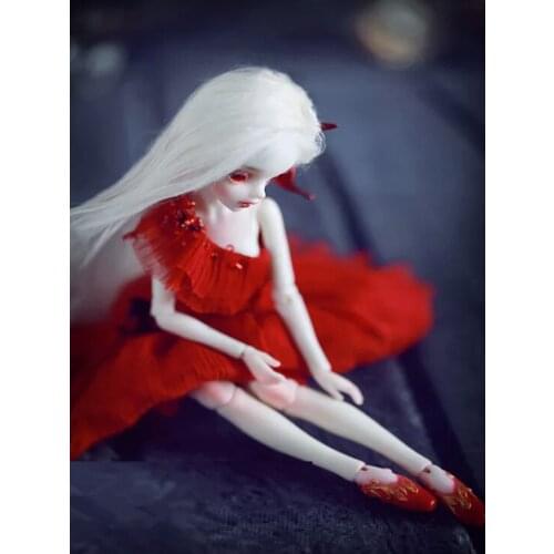 1/8 BJD/ Points Doll Flower Fairy Human Free Eye