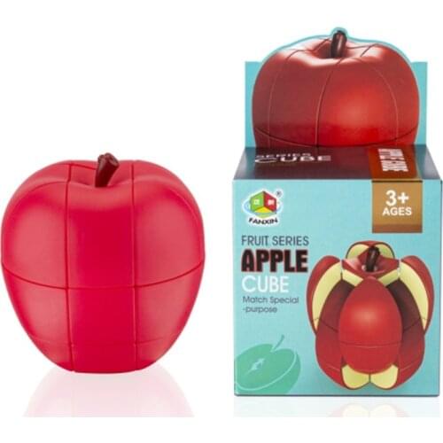 1Set Apples/Lemon/Banana Cube Brain Developmental Toy Pegged Puzzles 3D Fruit Cube Crawling Educational Fingertip Toy