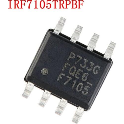 10PCS IRF7105TRPBF SOP8 IRF7105TR SOP IRF7105 SOP-8 F7105 SMD