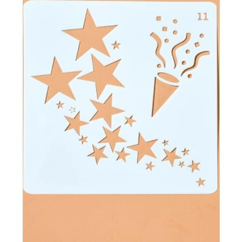 13*13 Celebrate pvc Layering Stencils for DIY Scrapbooking/photo album Decorative Embossing DIY Paper Cards Crafts