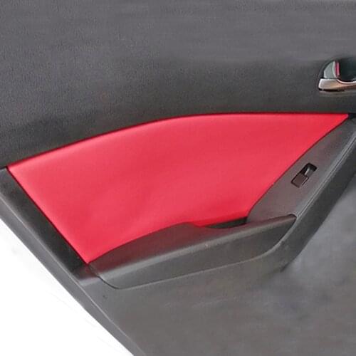 4pcs/set car door armrest cover door armrest panel cover trim accessories for Mazda 3 Axela 2014 2015 2016 2017