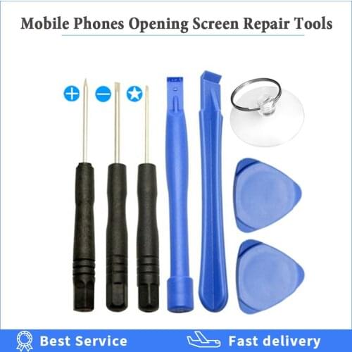 8 in 1 Mobile Phones Opening Screen Pry Tools Repair Kit Mini Screwdrivers telephone Tools Set For iPhone Samsung huawei
