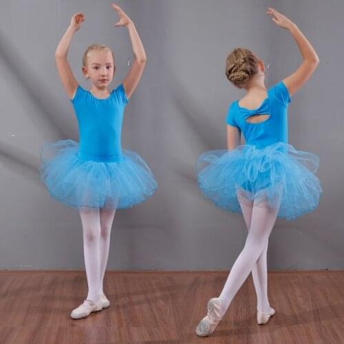Girls Ballet Dancing Dress Students Dance Practice Tutu Dress Gymnastics Leotard for Girls Professional Tutu Ballerina D0793