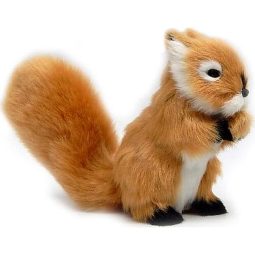Squirrel Lint Toys Doll Goods Of Furniture Display Rather Than For Use Doll Small-sized Simulation Small Squirrel Will Tail